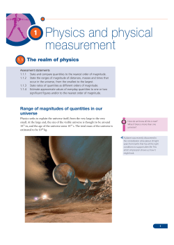 Physics Standard Level Chapter 1 - Pearson Schools and FE Colleges