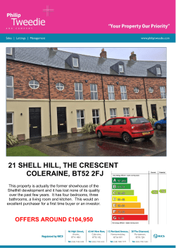 21 shell hill, the crescent coleraine, bt52 2fj