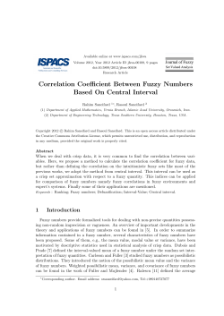 Correlation Coefficient Between Fuzzy Numbers Based On