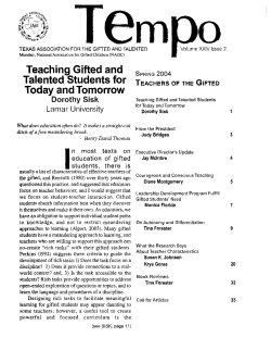 Teaching Gifted and Talented Students for Today and Tomorrow