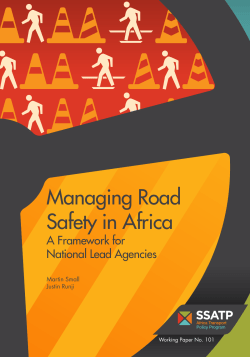 Managing Road Safety in Africa