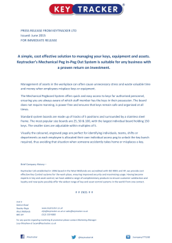 Mechanical Press Release 2015