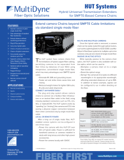 SMPTE-HUT SMPTE Camera Chain Power and