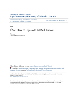 If You Have to Explain It, Is It Still Funny?