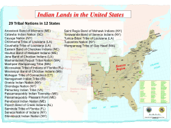 29 Tribal Nations in 12 States