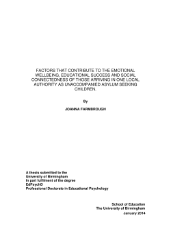 Factors that contribute to the emotional wellbeing