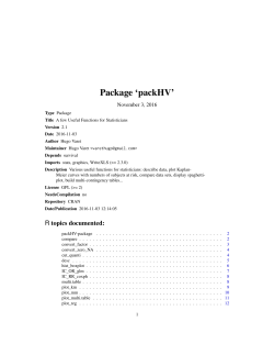 Package `packHV`