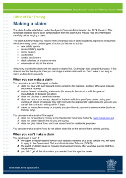 Making a claim - Queensland Government publications