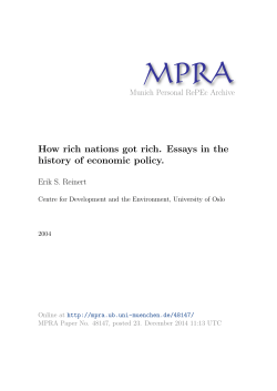 - Munich Personal RePEc Archive