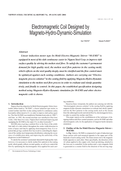 Electromagnetic Coil Designed by Magneto-Hydro