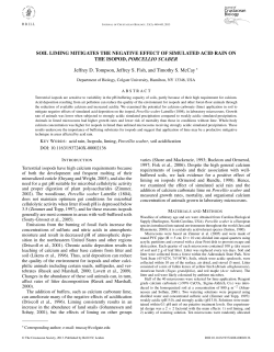 SOIL LIMING MITIGATES THE NEGATIVE