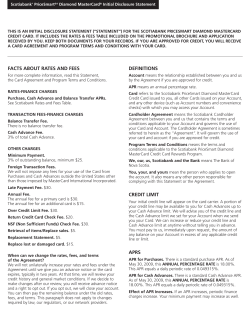facts about rates and fees definitions credit limit aprs