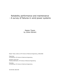 A survey of failures in wind power systems