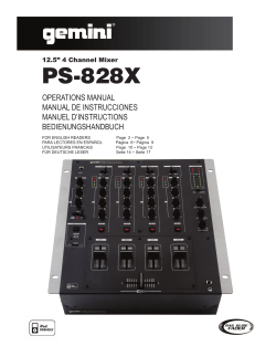 PS-828X - Gemini Sound