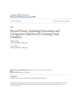 Beyond Nouns: Exploiting Prepositions and Comparative Adjectives