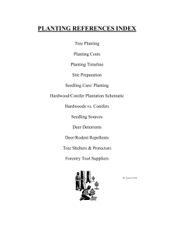 planting references index - Crawford County Conservation District