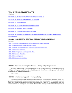 Title 10 VEHICLES AND TRAFFIC