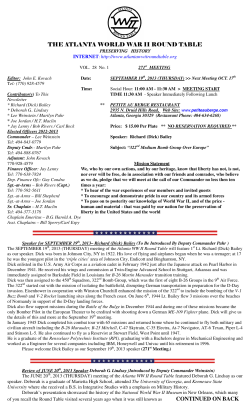 September - The Atlanta World War II Roundtable