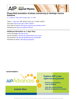 Phase-field simulation of phase coarsening at ultrahigh volume