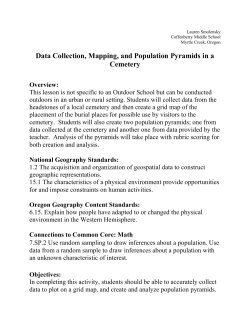 Data Collection, Mapping, and Population Pyramids in a Cemetery