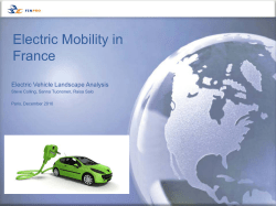 Electric Mobility in France