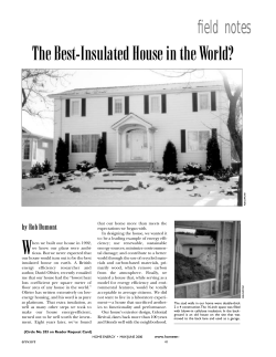 The Best-Insulated House in the World?