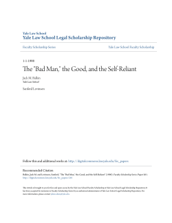 "Bad Man," the Good, and the Self-Reliant