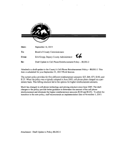 Cellular Phone Policy Update