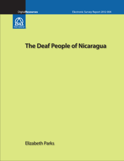 The Deaf People of Nicaragua