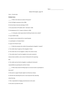 ballad of birmingham homework