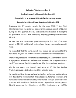 Collectors` Conference Day 1 Andhra Pradesh