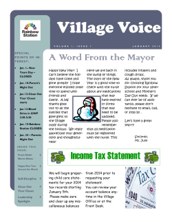 Jan 2015 newsletter VV