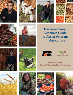 The Farm Bureau Resource Guide to Assist Veterans in Agriculture
