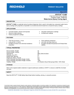 EPOTUF&reg; 37-680 Product Bulletin