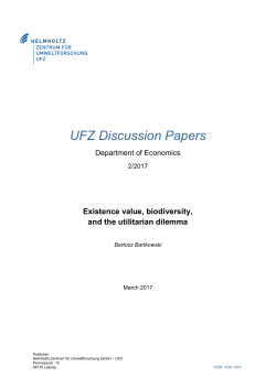 Existence value, biodiversity, and the utilitarian dilemma