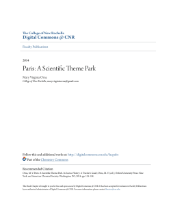 Paris: A Scientific Theme Park