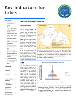 Key Indicators for Lakes - South Sudan Humanitarian Project