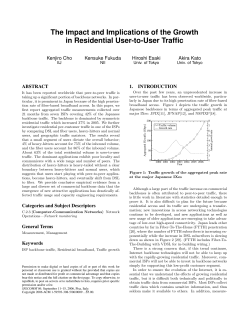 The Impact and Implications of the Growth in Residential User