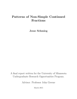 Patterns of Non-Simple Continued Fractions
