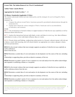 8DL Was the Indian Removal Act Constitutional?