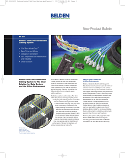 NP304 - Belden 3600 Pre-Terminated Cabling System