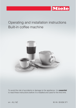Operating and installation instructions Built