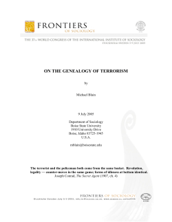 On the Genealogy of Terrorism