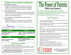Power of Parents – Marijuana