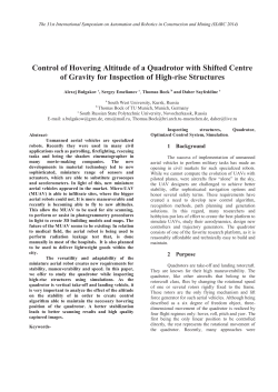 Control of Hovering Altitude of a Quadrotor with Shifted