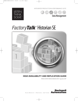 Historian SE - Rockwell Automation Knowledgebase