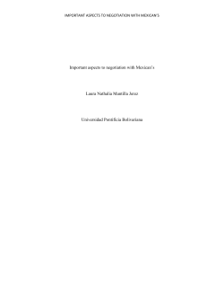 Important aspects to negotiation with Mexican`s Laura Nathalia