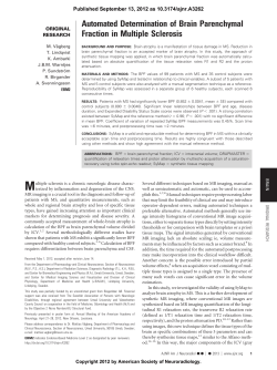 Automated Determination of Brain Parenchymal Fraction in Multiple