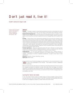 Don`t just read it, live it!