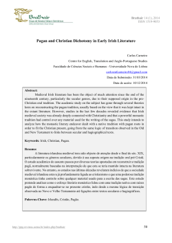 Pagan and Christian Dichotomy in Early Irish Literature